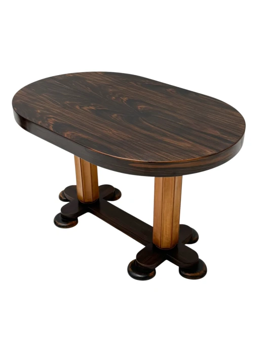 Art Deco Oval Center Table by Gebroeders Reens, 1930s